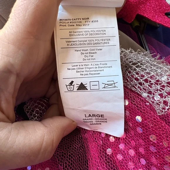 Rubies monster high Silver and Pink Cattie  Noir Tulle Costume Dress - Picture 7 of 8